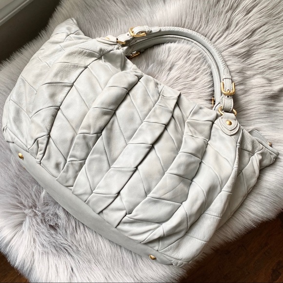 Miu Miu Handbags - Authentic Miu Miu Large Chevron Leather Bag